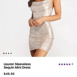 Windsor Sleeveless Sequin Mini Dress